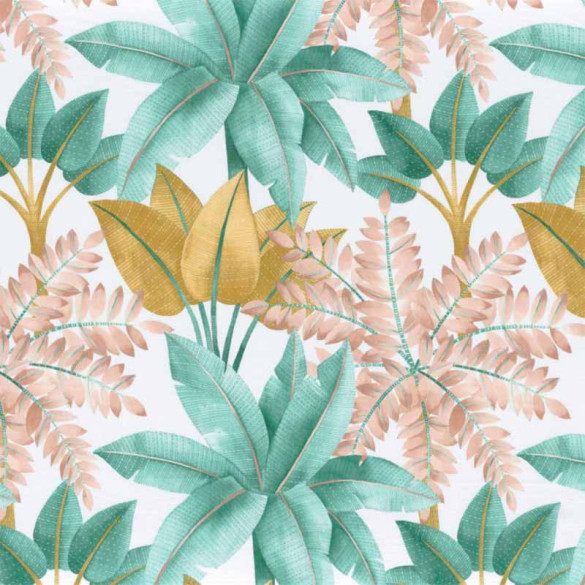 Tissu floral Pantantal nude Camengo 276 cm