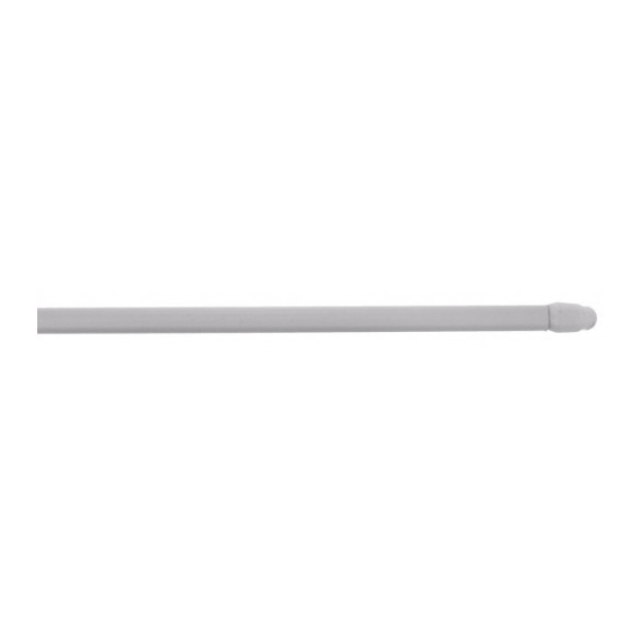 Barre de vitrage extensible plate embout ovale blanc 70 à 110 cm