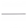 Barre de vitrage extensible plate embout ovale blanc 70 à 110 cm