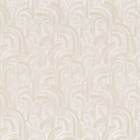 Tissu brodé Garden District beige Camengo