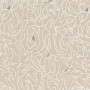 Tissu brodé Anamorphose blanc Casamance