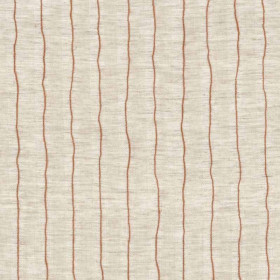 Voile rayé Alegria flax terre de sienne casamance 300 cm