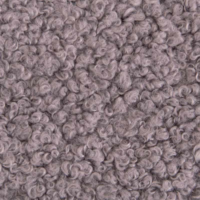 Tissu fourrure de mouton Oreo gris violet Froca