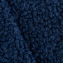 Tissu fourrure de mouton Oreo bleu colbat Froca