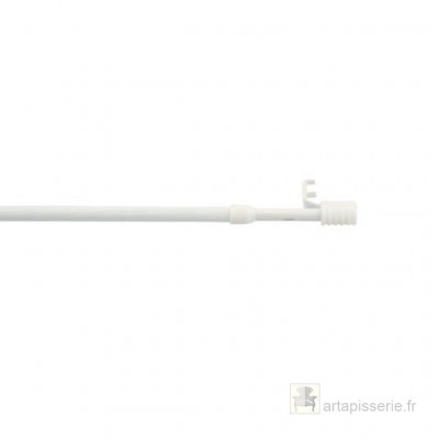 Tringle à clipser Ø8mm Laquée Blanc - 80 cm à 120 cm