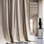 Tissu rideaux Pont des Arts vert de gris Casamance 275 cm