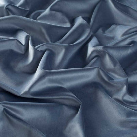 Tissu velours Lennox bleu gris 057 Jab