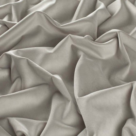 Tissu velours Lennox gris clair 096 Jab