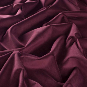 Tissu velours Lennox pourpre 163 Jab