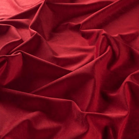 Tissu velours Lennox rouge 011 Jab