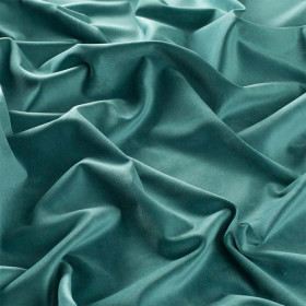 Tissu velours Lennox lagon 082 Jab