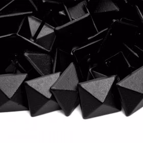 100 clous tapissier pyramide noir mat 17x17mm