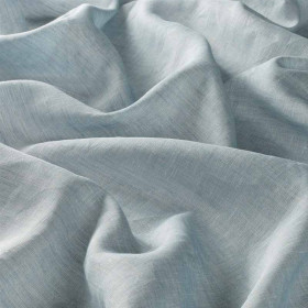 Voile aspect lin Lavera bleu chiné 50 Jab 290 cm