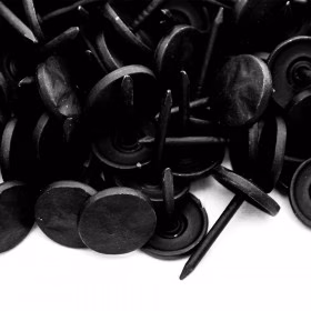 100 Clous tapissier Noir Mat Martelé 12 mm