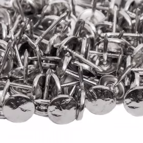 100 Clous tapissier Nickelé Martelé 12 mm