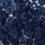 25 boutons pression sans couture bleu marine 12,4 mm