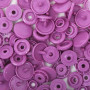 25 boutons pression sans couture violet 12,4 mm