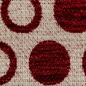 Tissu siège Houston rouge 14 Froca