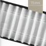 Ruflette à plis automatiques Kirsch 75 mm Blanche - Au mètre
