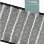 Ruflette à plis automatiques 75 mm Transparente - Au mètre