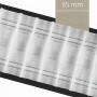 Ruflette à plis automatiques 65 mm Blanche - Rouleau de 100 mètres