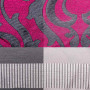 Tissu à motifs multicolore rose, largeur 145 cm - au mètre