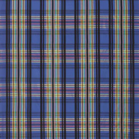 Tissu tartan Chennai cobalt Designers Guild