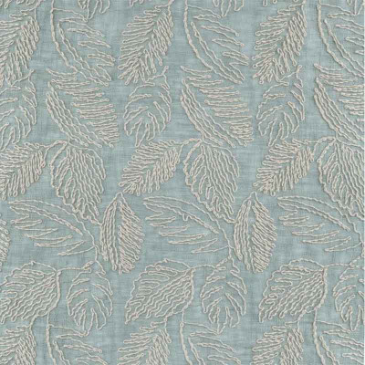 Tissu brodé Melianthe celadon Casamance 300 cm