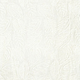 Tissu brodé Melianthe blanc Casamance 300 cm