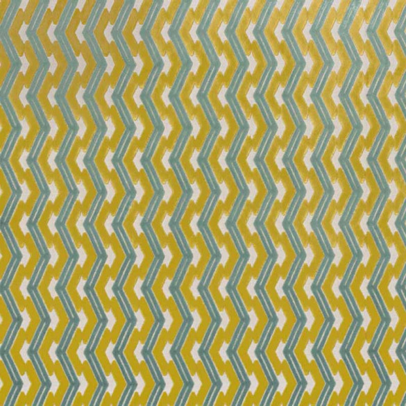 Tissu velours Incas Velvet safran Camengo