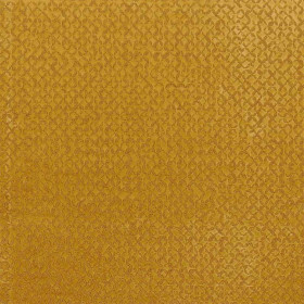 Tissu velours brodé Nastie jaune or Casamance