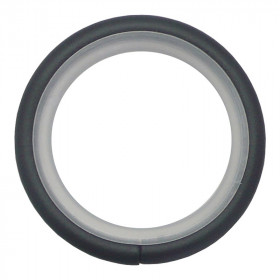 10 anneaux rideaux Ø30x38 mm avec bague silencieuse noir mat