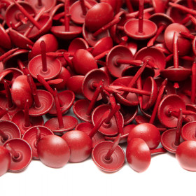 200 Clous Tapissier Rouge Perle Fer 10,5 mm