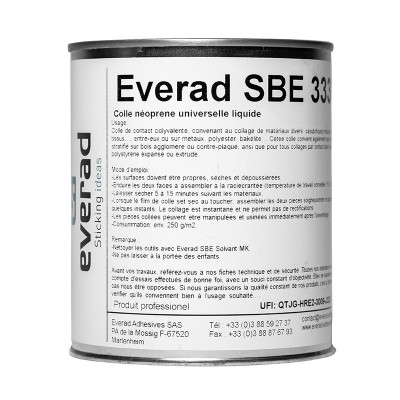 Colle néoprène BE 3333 Everad 750 ml