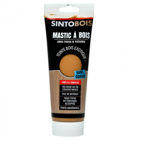 Mastic pour bois exotique Sintobois 400g