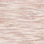 Tissu à rayures coquelicot blanc pétale Komodo Casamance 316 cm