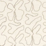 Tissu brodé Sillon praline blanc Casamance 290 cm