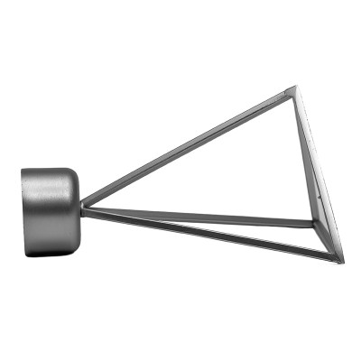 Embout triangle filaire Ø28 mm Alu Brossé