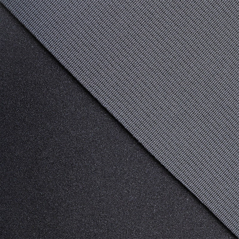 Tissu Mousse Résille Gris Finition Mat Tissage Natté