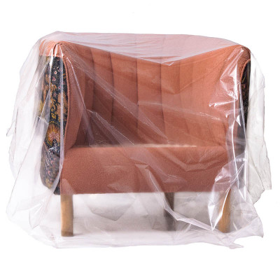 Housse plastique transparente de protection pour meubles 1,8 m x 1