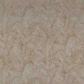 Tissu jacquard Tanagra taupe Casamance