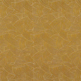 Tissu jacquard Bramante moutarde Casamance