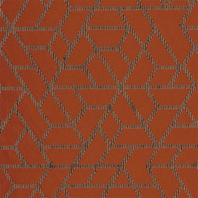 Tissu rideaux Première loge orange brulée Casamance 305 cm