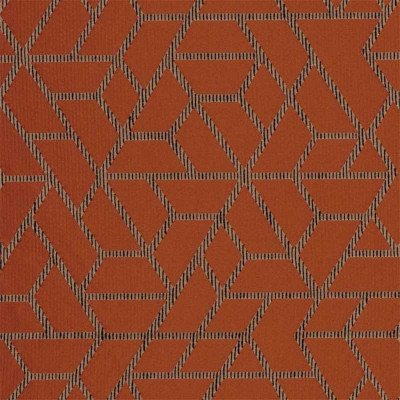 Tissu rideaux Première loge orange brulée Casamance 305 cm