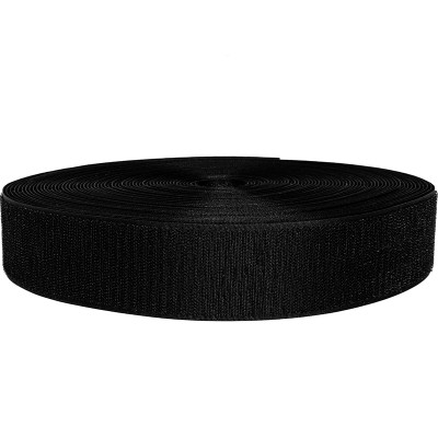 Bande scratch à coudre 50 mm Noire crochet - 25 m