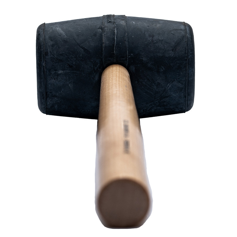 Maillet Caoutchouc Rhino 250g - Manche Bois | Pour Bricolage, Carrelage Et Menuiserie
