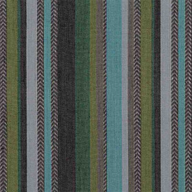 Tissu rayé Costa Nova turquoise émeraude Casamance