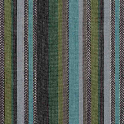 Tissu rayé Costa Nova turquoise émeraude Casamance