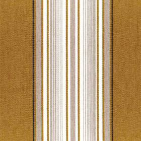 Tissu rayé Aveiro ocre Casamance