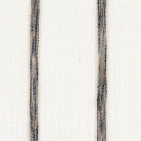 Voilage rayé Zana blanc gris cendre Casamance 286 cm